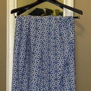 Patterned blue soft pants